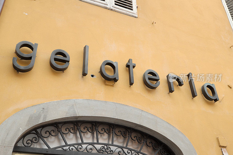 gelato, gelateria，冰淇淋店-意大利标志